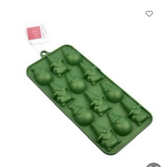 Metallic Gnomes And Santa Candy Mold, Green, NWT - Picture 3 of 6
